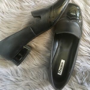 Dune London Black Leather Loafers